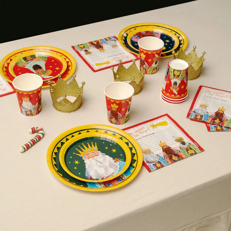 Kit Mesa Basic Noche de Reyes Magos 6 Personas 48 piezas