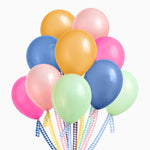 Set Globos Látex con Cintas Vichy