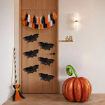 Kit de decoração de porta de abóbora de Halloween 9 peças