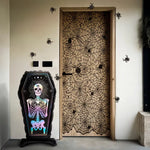 Kit de decoração de porta de teia de aranha de Halloween com 12 peças