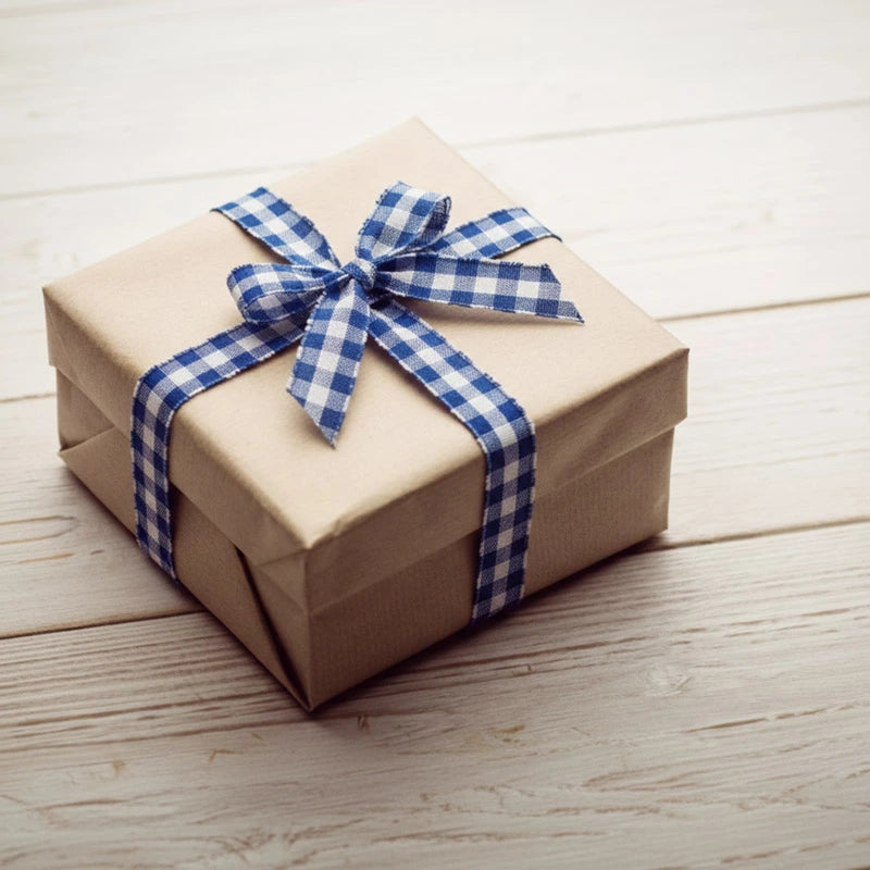 Cinta Tela Vichy 3 cm x 1.6 m Azul