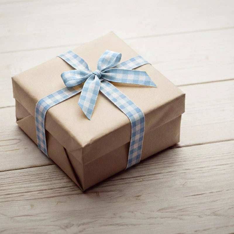 Cinta Tela Vichy 3 cm x 1.6 m Azul Pastel