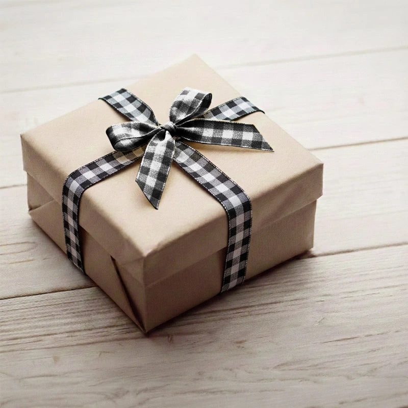 Cinta Tela Vichy 3 cm x 1.6 m Negro