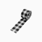Vichy-Stoffband, 3 cm x 1,6 m, Schwarz