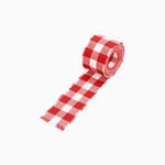 Vichy Fabric Ribbon 3 cm x 1.6 m Red