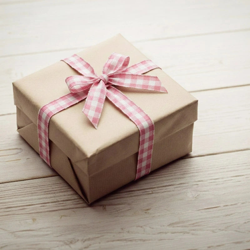 Cinta Tela Vichy 3 cm x 1.6 m Rosa Pastel