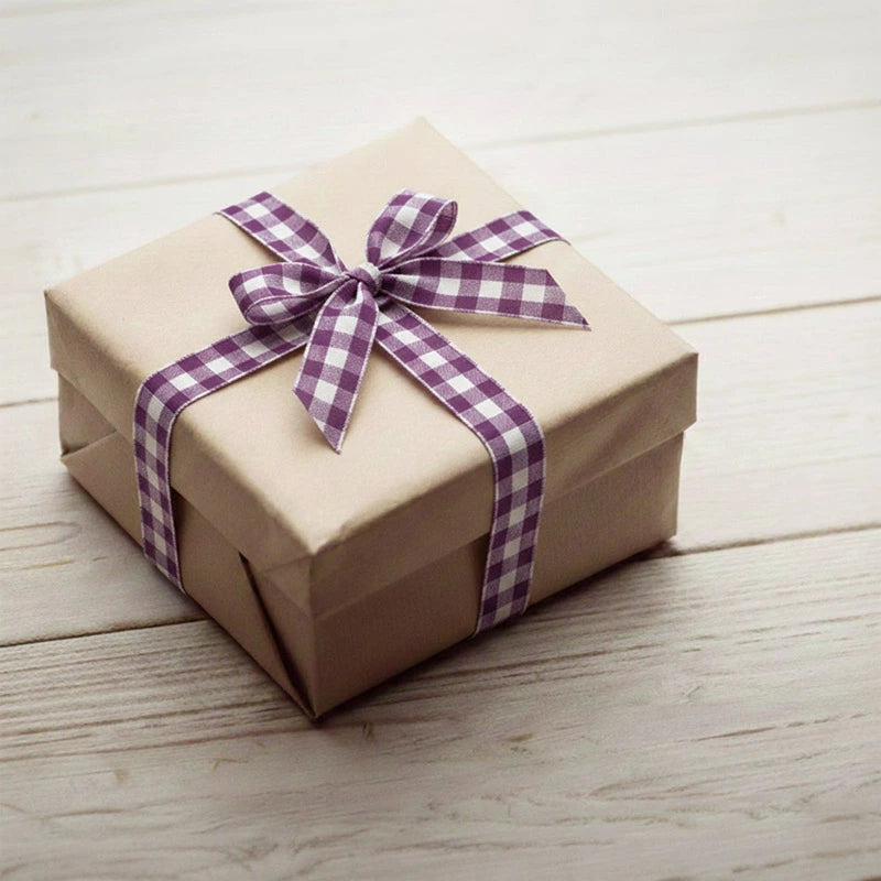 Cinta Tela Vichy 3 cm x 1.6 m Burdeos