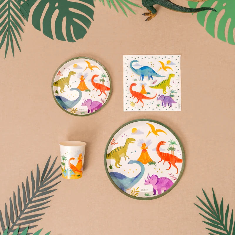 Kit Tavolo Basic 6 Persone Baby Dino 42 pezzi