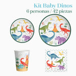 Basic Table Kit 6 People Baby Dino 42 pieces