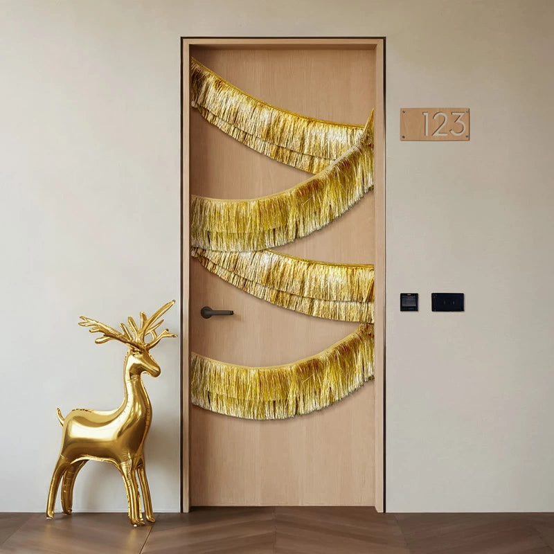 Weihnachts-Rentier-Türdekorationsset, 2-teilig