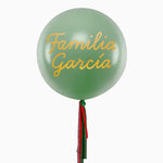 Palloncino Jumbo 60 cm Verde con tessuti vinilici Family X Gold