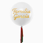 Palloncino Jumbo 60 cm Bianco con tessuti vinilici Family X Gold