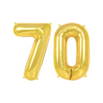 Folie 70 Geburtstag Gold Ballon