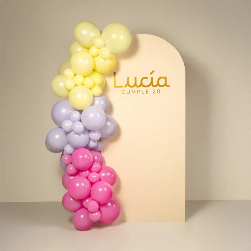 Velas do kit de arco de balão de aniversário