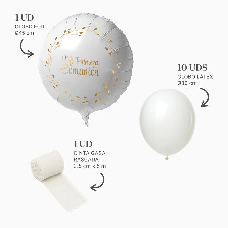 Set Globos Mi Primera Comunión