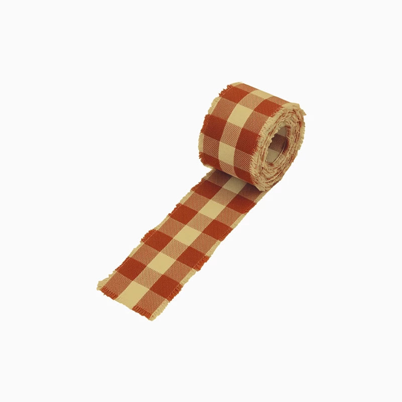 Cinta Tela Vichy 3 cm x 1.6 m Marrón