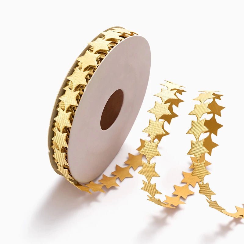 Sternenband 1 cm x 10 m Gold