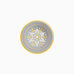 BOL ROUND CARTON CHRISTMAS 350 CC Silver snowflake