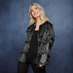 Black fringes jacket