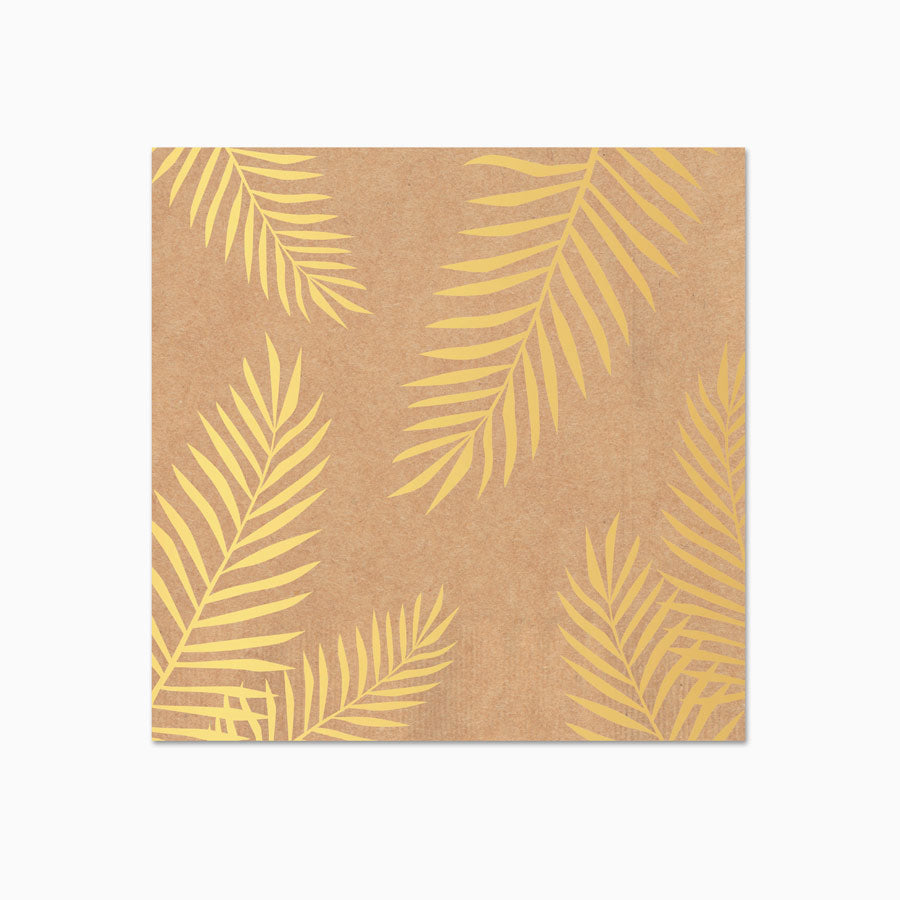 Guardanapos de papel de natal 33x33 cm de palmeira natural