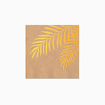 Christmas paper napkins 25x25 cm natural palm tree