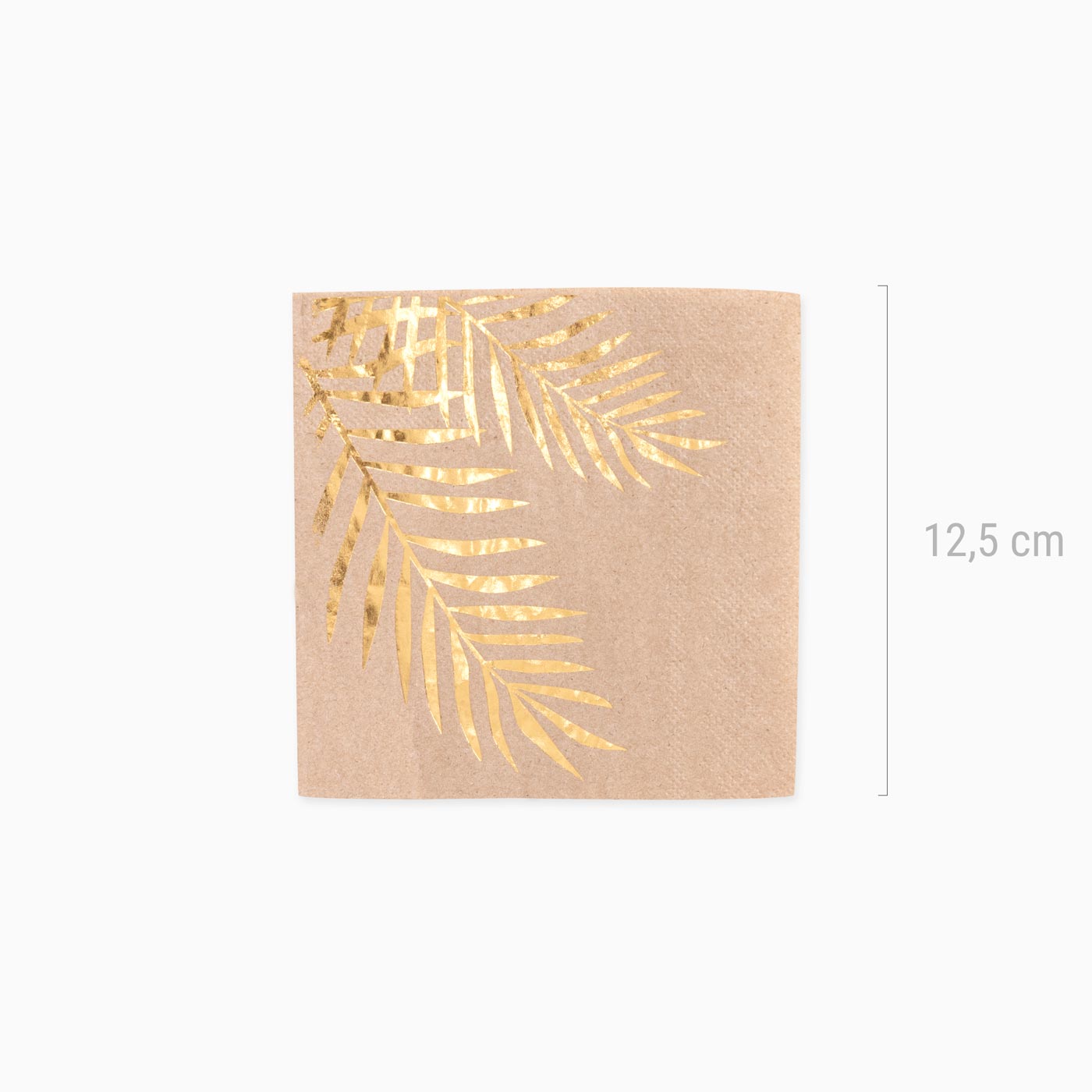 Christmas paper napkins 25x25 cm natural palm tree