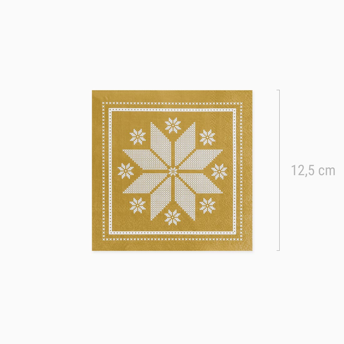 25x25 cm de papel guardanapos de bordado de Natal