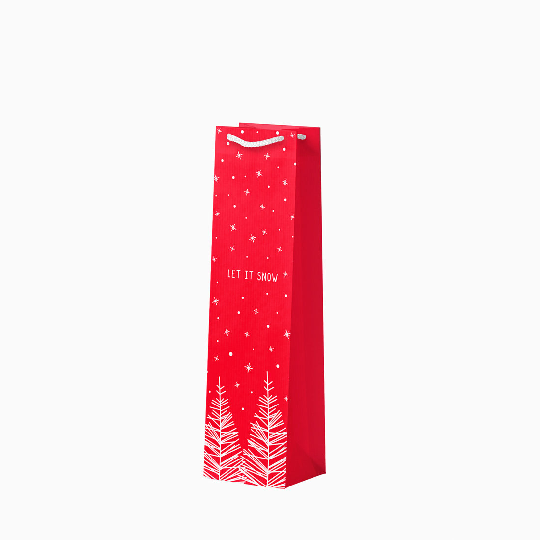 Bouteille Bag de Noël "Laisse-le neige"
