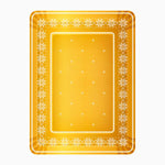 Vassoio di Natale Natale 25 x 34 cm ricamo d'oro