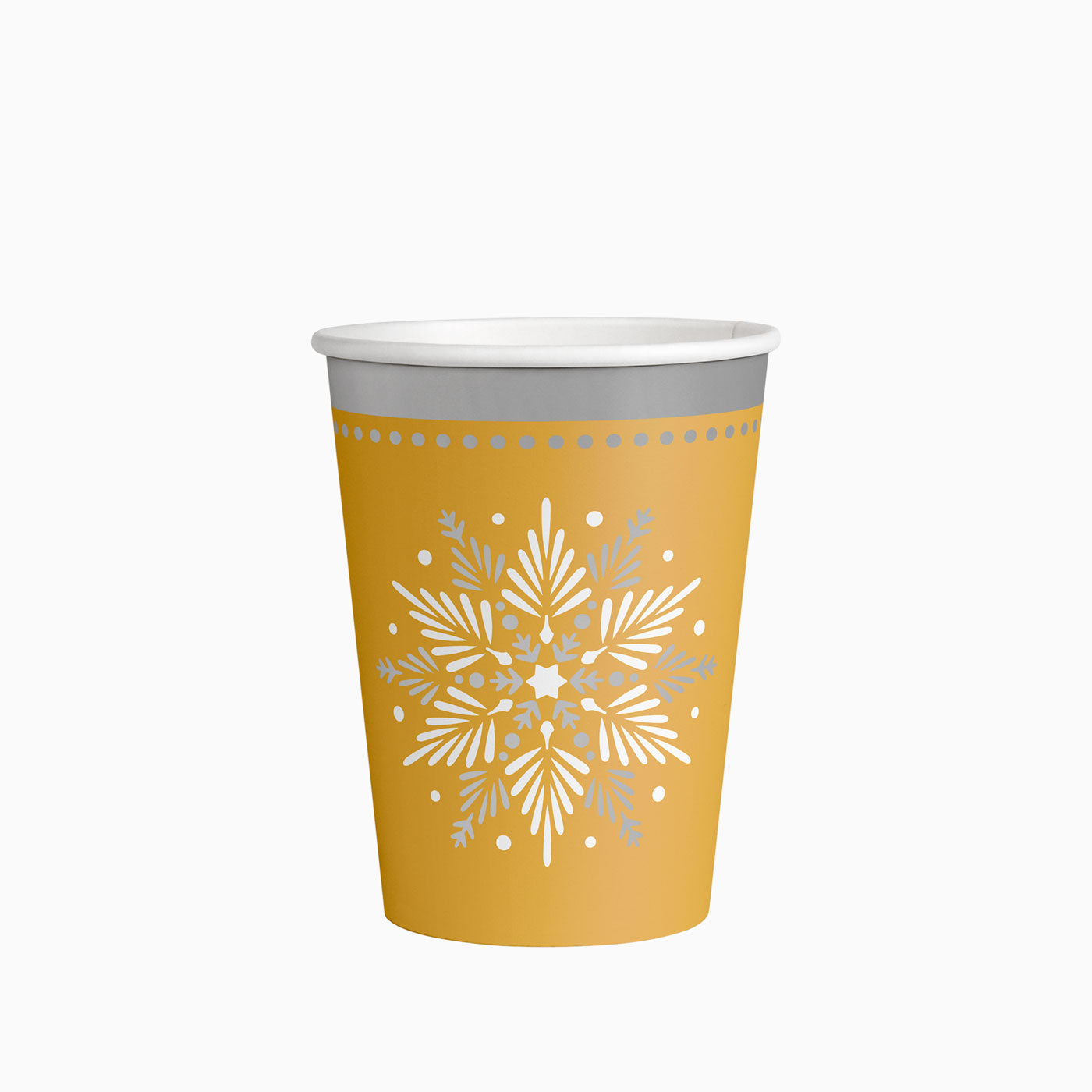 Christmas glass 270cc gold snowflake