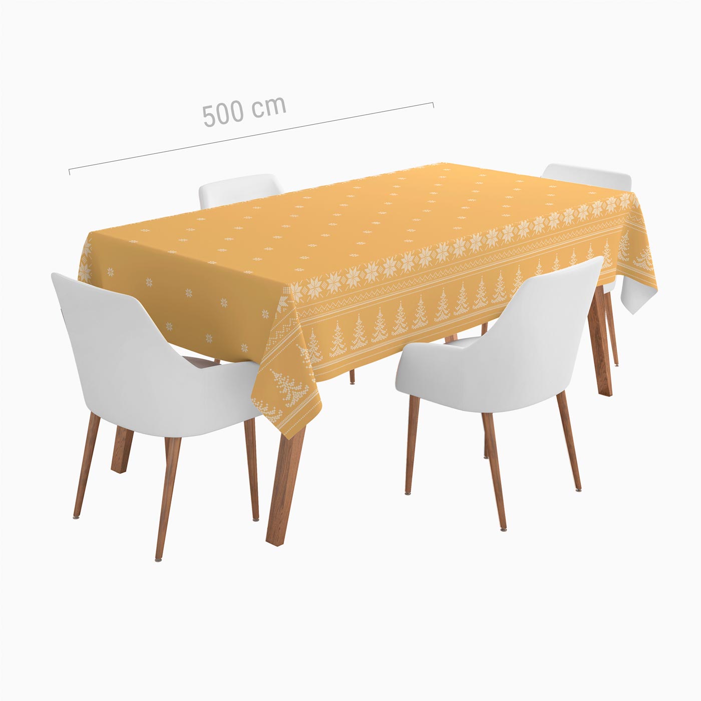 Roll Christmas tablecloth 1.20 x 5 m gold
