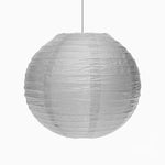 Small paper sphere lamp Ø30 cm silver