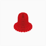 Campana Honeycomb Papel Rojo 20 cm