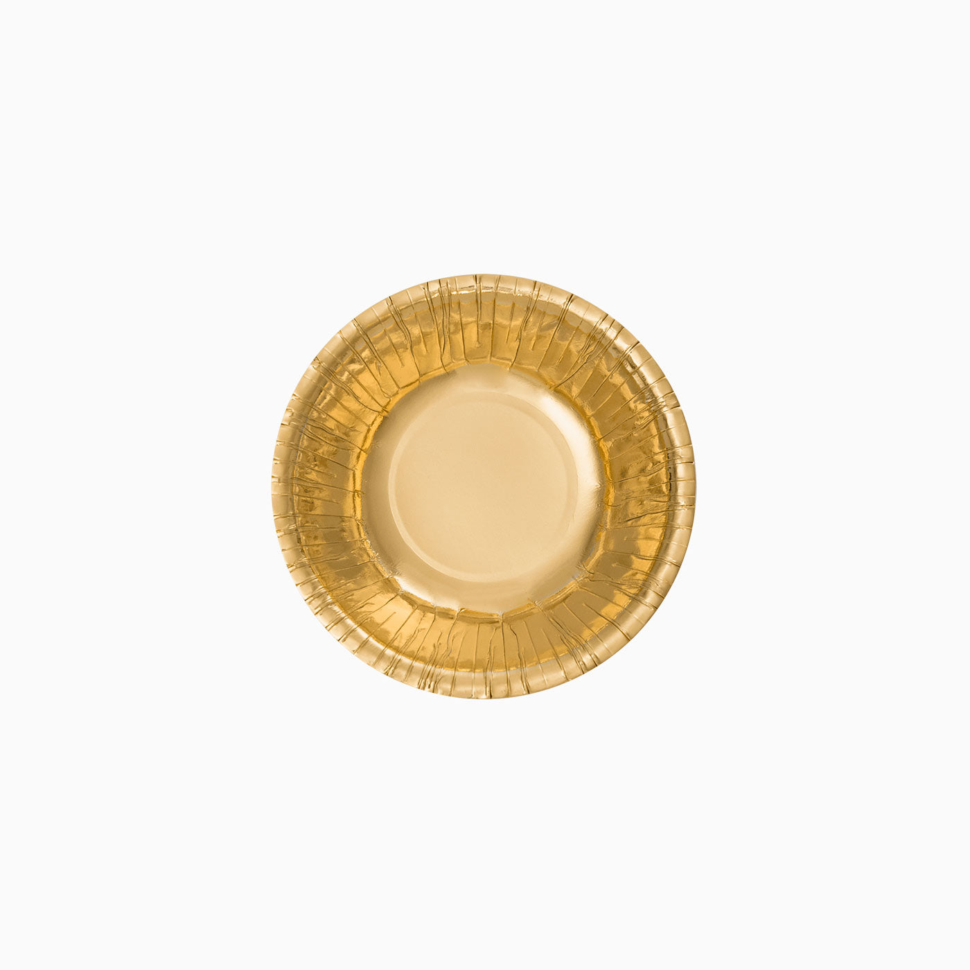 Gold metallic round bowl