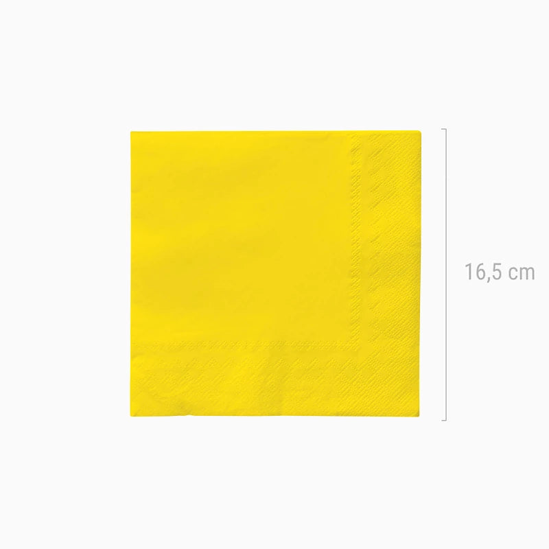 Inspiracion con Servilletas Papel Doble Capa 33 x 33 cm Amarillo