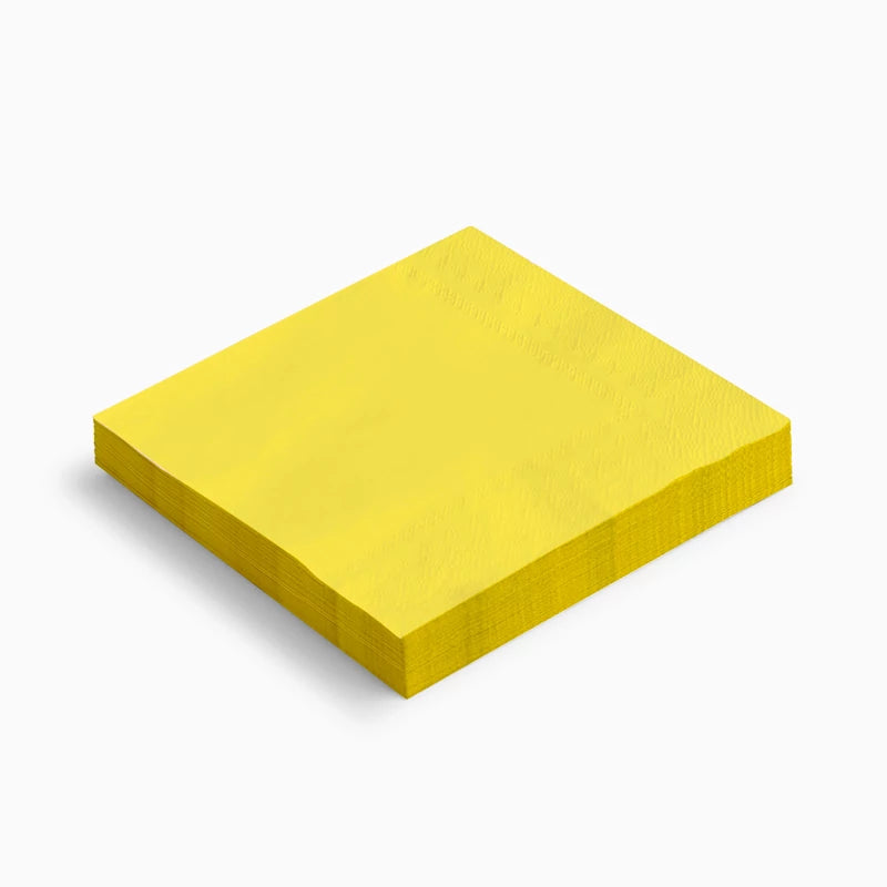 Inspiracion con Servilletas Papel Doble Capa 33 x 33 cm Amarillo