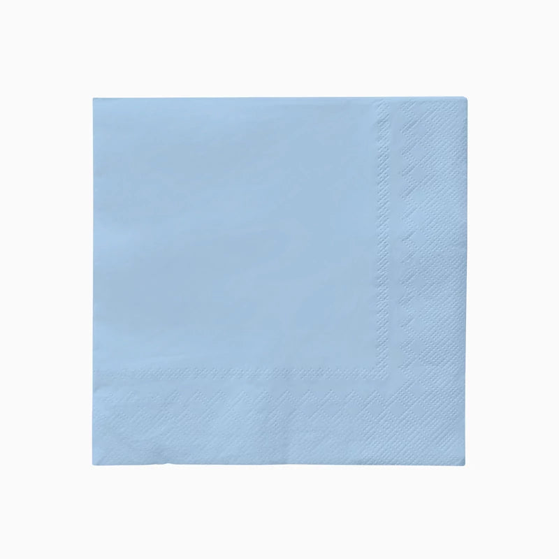 Servilletas Papel Doble Capa 33 x 33 cm Azul Pastel