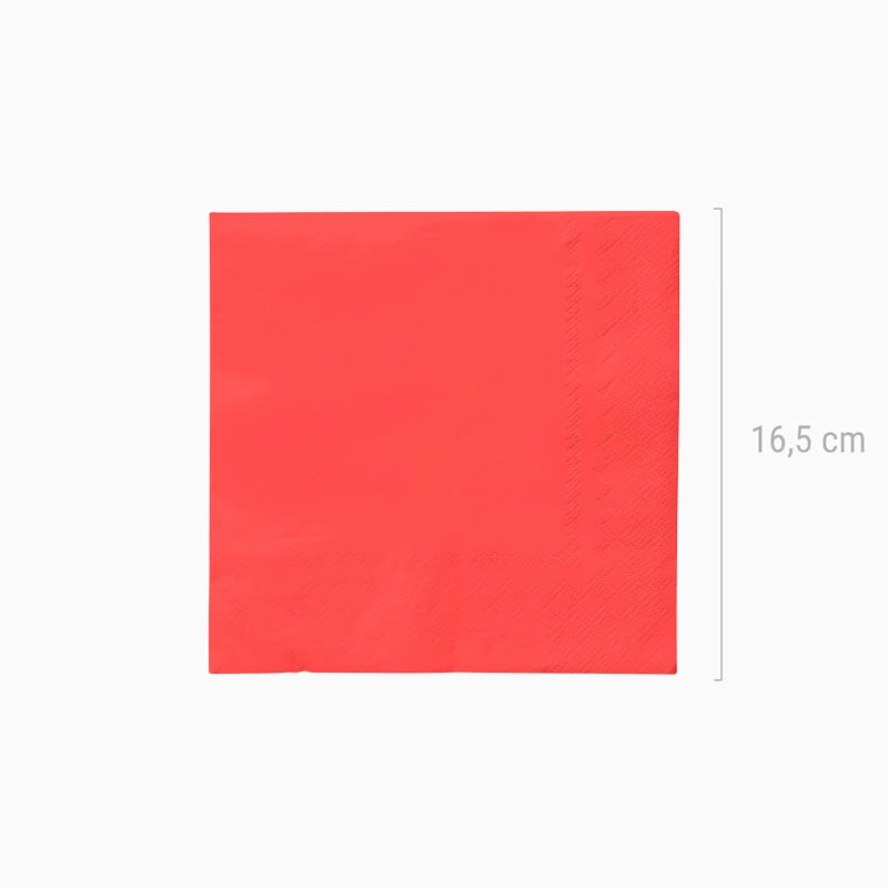 Servilletas Papel Doble Capa 33 x 33 cm Rojo