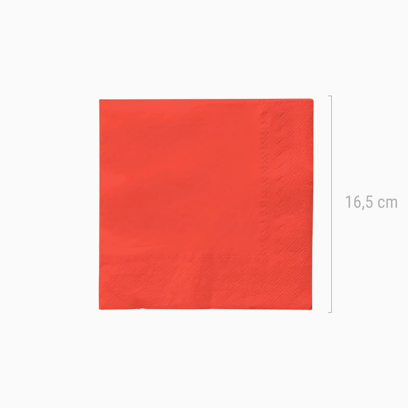 Inspiracion con Servilletas Papel Doble Capa 33 x 33 cm Rojo
