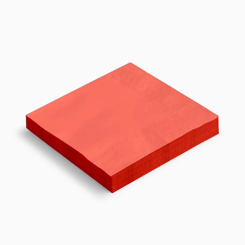 Inspiracion con Servilletas Papel Doble Capa 33 x 33 cm Rojo