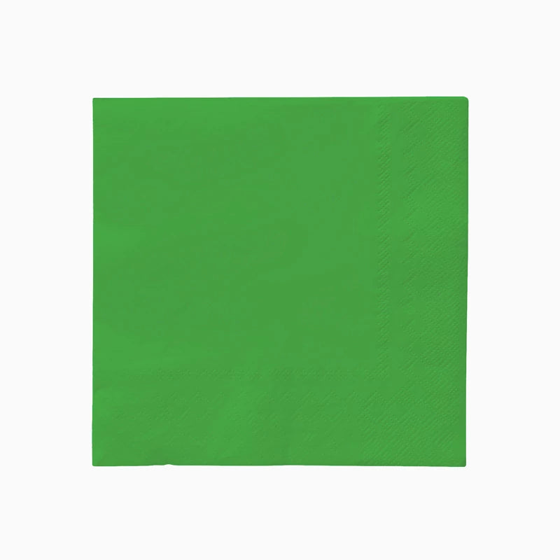 Double Layer Paper Napkins 33 x 33 cm Green