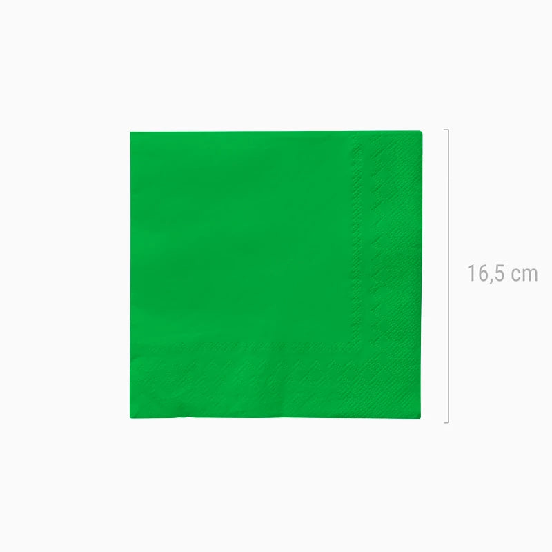 Servilletas Papel Doble Capa 33 x 33 cm Verde