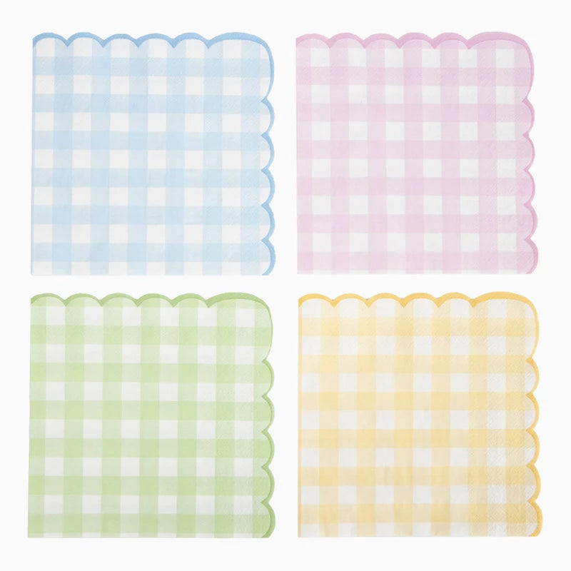 Servilletas Papel 33 x 33 cm Vichy Color Pastel