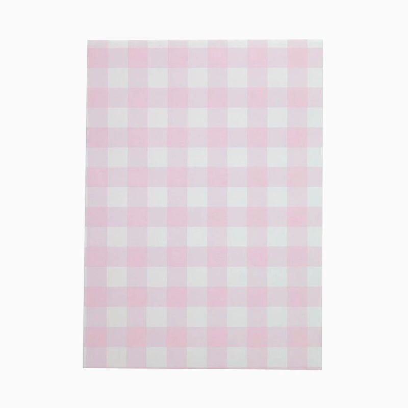 Sacs en papier 15 x 21 cm Rose Pastel et Blanc Vichy