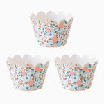 Bases Cupcake 22 x 8 cm Liberty Azul