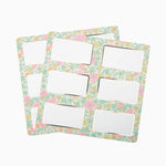 Etiquetas adesivas 8 x 4 cm Liberty Rosa