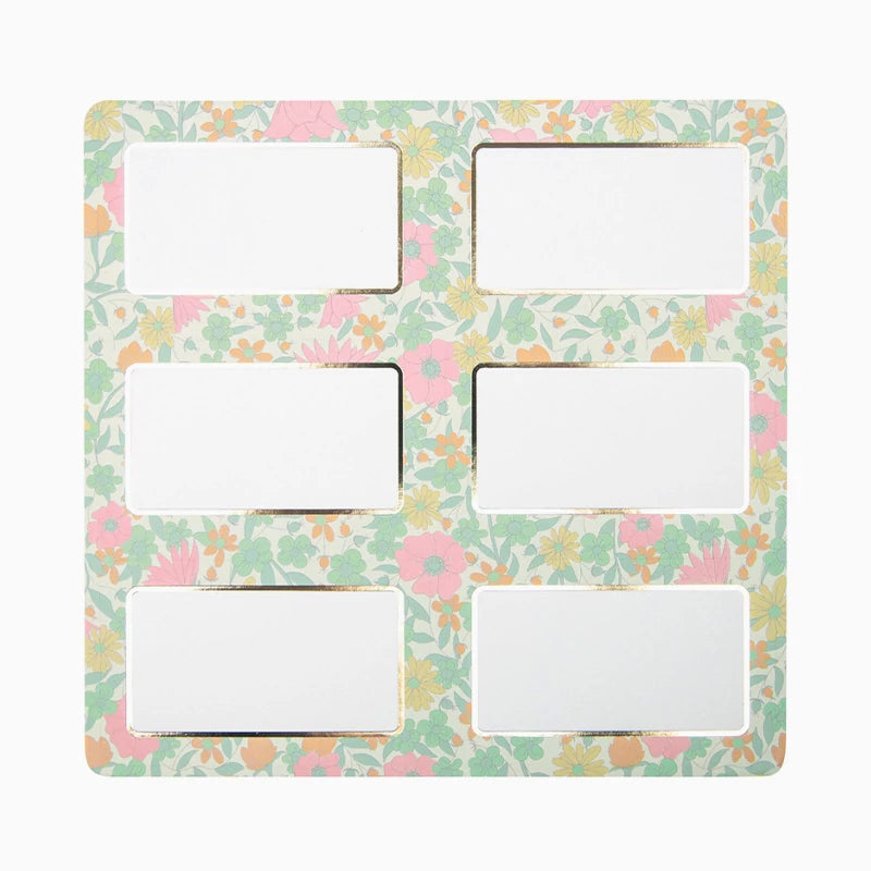 Etiquetas Adhesivas 8 x 4 cm Liberty Rosa