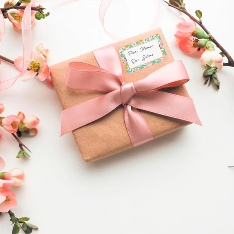 Inspiracion con Etiquetas Adhesivas 8 x 4 cm Liberty Rosa