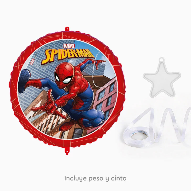 Inspiracion con Globo Foil Redondo Ø 45 cm Spider-Man