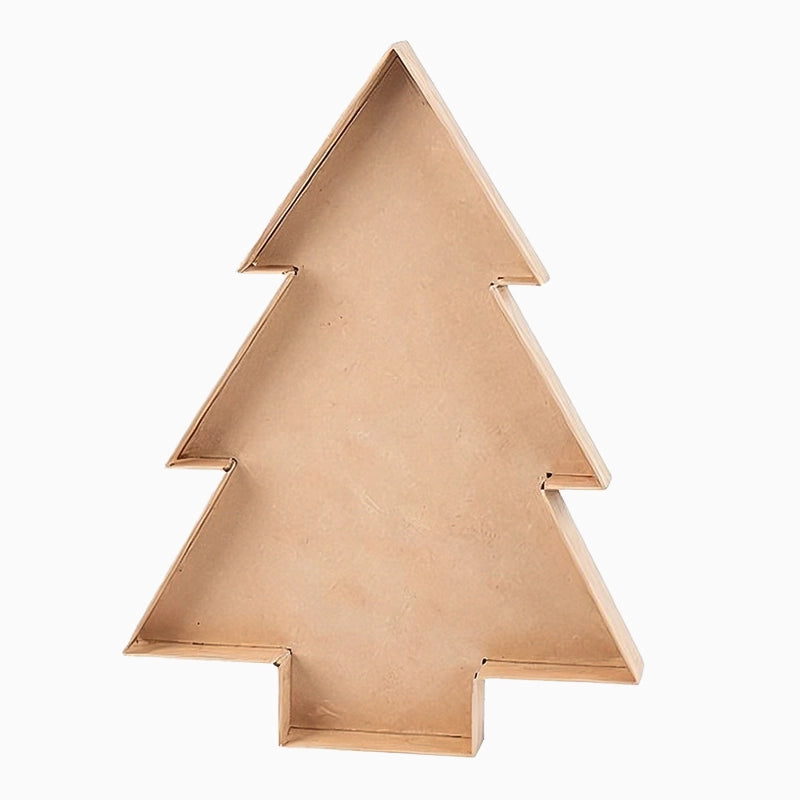 Bandeja Cartón Kraft Árbol de Navidad